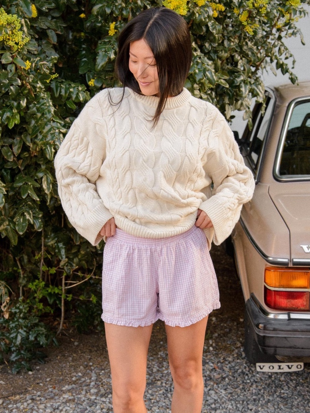 Sonderhaus BOXER SHORTS IN PINK PLAID size XS - Picture 2 of 6